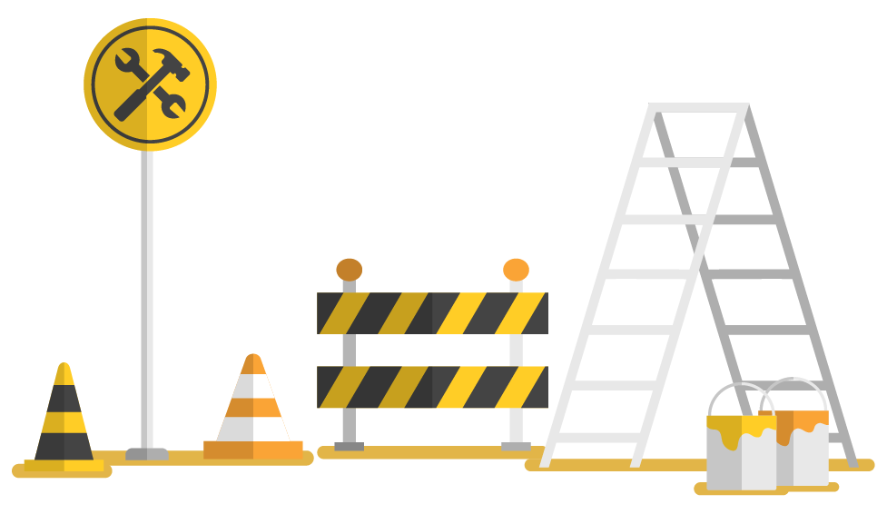 Una persona trabajando en una computadora, simbolizando que el sitio web está en construcción.